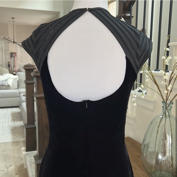 Betsy & Adam Black velour Gown - Picture 4 of 4